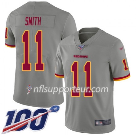 Maillot Homme Washington Redskins Alex Smith 11 Nike Gris 100th